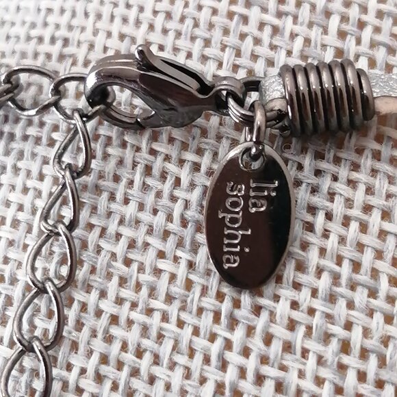 Lia Sophia "Silver Lining" Statement Necklace - Picture 7 of 7